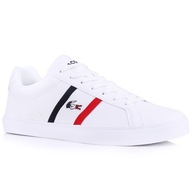 Lacoste buty męskie sportowe LEROND PRO TRI 123 1 CMA WHY/NVY/RED LEATHER rozmiar 46,5