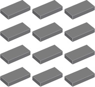 LEGO Csempe 1x2 Sötét Szürke DBG 4211052 3069b - 12db