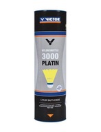 Nylonové badmintonové člnky VICTOR 3000 PLATIN Yellow Fast 6 ks