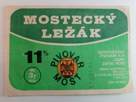 Pivovar Väčšina štítok - Mostecky Lezak