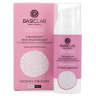 BasicLab 50 ml Ceramidowy krem regenerujący z 5% prebiotykiem i 3% pantenolem