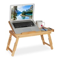 Składany stolik pod laptopa z bambusa