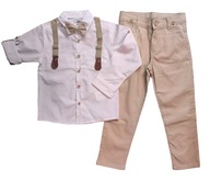 Onno Baby garnitur dziecięcy beżowy rozmiar 98 (93 - 98 cm)