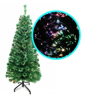Umelý vianočný stromček LED z optických vlákien 90 cm farebný