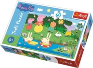 Puzzle Trefl Świnka Peppa 60 elementów Puzzle Świnka Peppa Wakacyjna zabawa 60 17326