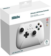 8Bitdo Ultimate 2.4G White v2 Hall Effect Pad + Dock - Android Apple PC