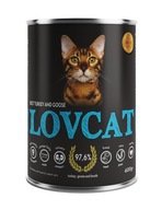 Mokra karma dla kota Lovcat indyk z gęsią 400 g