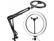 LAMPA FOTOGRAFICZNA LED OBRĘCZ RING 10cal + STATYW