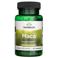 Maca Ekstrakt Korzeń 500 mg Swanson Libido 60 kaps