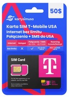 Karta SIM T-Mobile USA 50$ internet bez limitu
