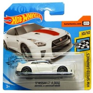 Samochodzik Mattel Hot Wheels '17 Nissan GT-R biały