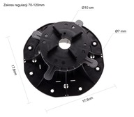 Wspornik tarasowy regulowany pod płyty tarasowe gres beton glazura 70-120mm