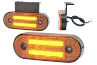 Габаритный фонарь led диодный waś w175 желтые фото, цена