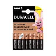 Bateria alkaliczna Duracell AAA (R3) 8 szt.