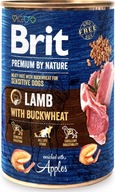 Mokra karma dla psa Brit Premium by Nature jagnięcina 400 g