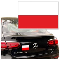 Naklejka Flaga Polski na SAMOCHÓD Polska 10 x 15 cm IDEALNA na AUTO