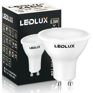 Żarówka LED GU10 5,5W =50W SMD 4000K neutralna Premium LEDLUX nie mruga