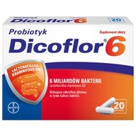 Suplement diety Bayer Dicoflor 6 probiotyk 20 kapsułek