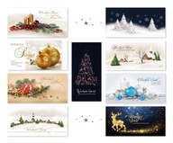 Obchodné vianočné pohľadnice pre firmy 9 ks ZLBT
