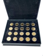 Zbierka 20 dolárových mincí prezidentov USA