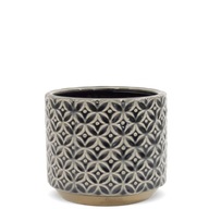 Osłonka ceramiczna Art-Pol 121805 10,5x12,5 cm czarno-kremowa