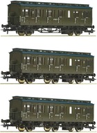 ROCO 74020 Zestaw 3 wagonów boczniaków PKP ep.IIIc