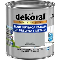 Emalia olejno-alkidowa Dekoral popielata 0,2 l