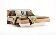 Łóżko podwójne drewnopodobne Starcosy Asti 160x200 dąb craft