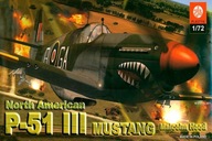 Samolot model do sklejania P-51III Mustang 1:72 ZTS Plastyk S051 24H