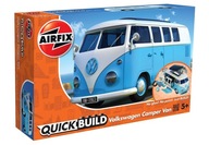 Quick Build autó J6024 - VW lakóautó - kék