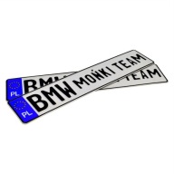 2 номера алюминиевые kolekcjonerskie bmw team фото, цена
