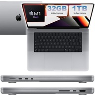 Laptop MacBook Pro 16 (2022) 16,2 " M1 Max 32 GB / 1000 GB szary