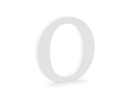 Litera drewniana "O" Party Deco DL1-O-008 biała 20,5 cm