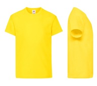 Fruit of the Loom t-shirt dziecięcy żółty bawełna rozmiar 104 (99 - 104 cm)