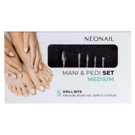 Zestaw frezów NeoNail Mani & Pedi 5 sztuk srebrny