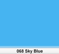 List filtračnej fólie Lee 068 Sky Blue 50x60cm
