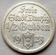 Wolne Miasto Gdańsk - 1/2 guldena - 1923 - WMG