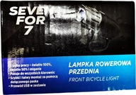 LAMPKA LATARKA ROWEROWA PRZEDNIA SEVEN FOR 7 3 TRYBY PRACY USB