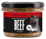 Mokra karma dla kota Cats Plate wołowina 180g