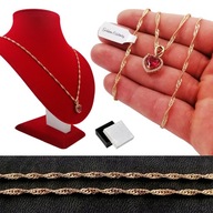 ARANY LÁNC + SZÍV MEDÁL PIROS 18K + AJÁNDÉK DEDIKÁLÁS