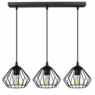 Lampa wisząca Led-lux LX1048 BLACK 3 -punkty światła E27