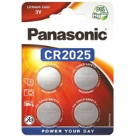 Bateria litowa Panasonic CR2025 4 szt.