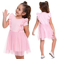 POP FASHION sukienka dziecięca przed kolano bawełna rozmiar 134 (129 - 134 cm)