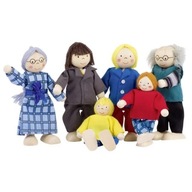 Goki Drevené bábiky do rodinného domu