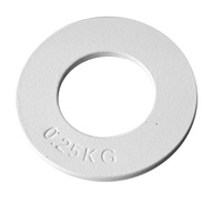 Steel Fractional Weight Plate Micro White 0.25kg