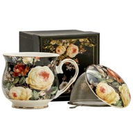 Kubek Marco Polo FLOWERS porcelana 480 ml