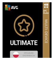 AVG Antywirus AVG Ultimate 2024 3 st. / 36 miesięcy ESD