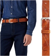 WRANGLER RANGE BELT MĘSKIE PASEK KLASYCZNY COGNAC W0F5U1X81 95