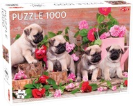 Puzzle Tactic Puppy Pugs 1000 elementów Puppy Pugs 6416739583136