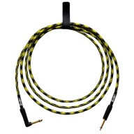 Hangszerkábel 5m, gitárhoz, Hi-Fi Jack 6,3 szögletes-egyenes, kábel